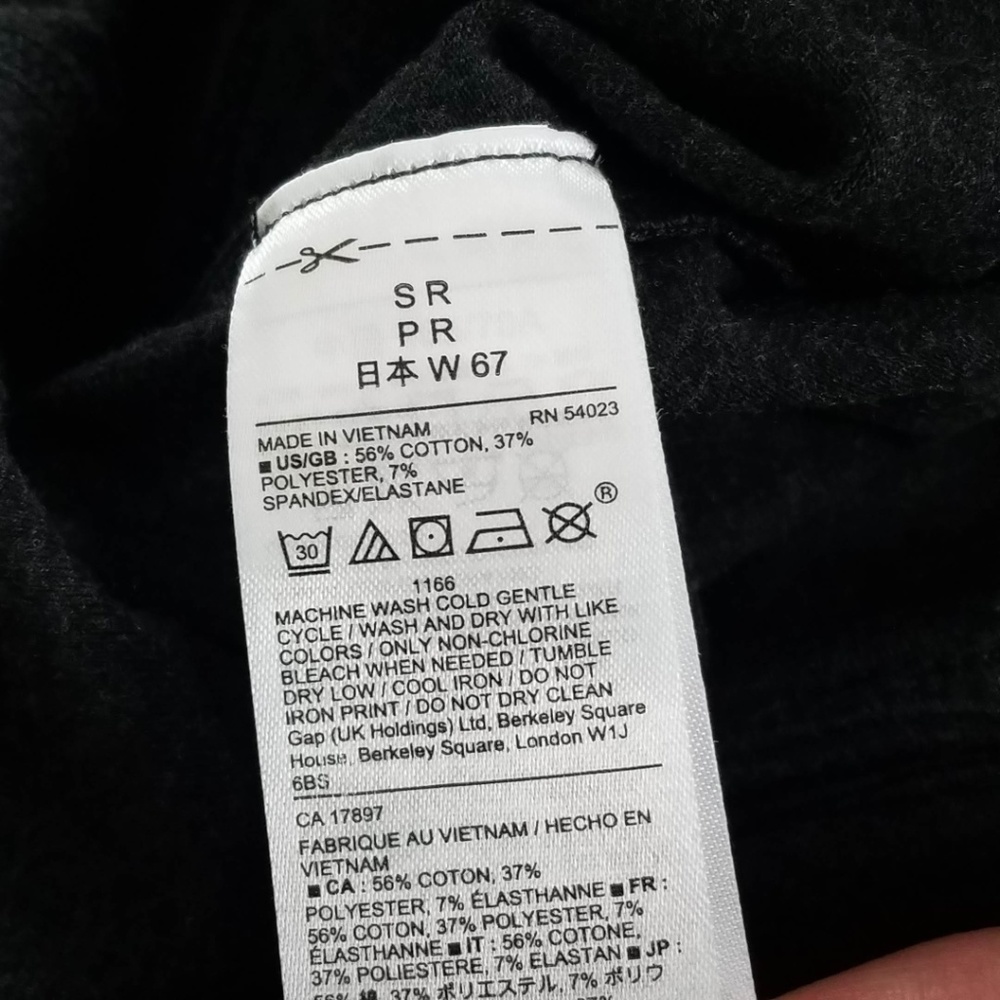Gap Fit Size Small Crop Leggings Yoga Pants Gray - Picture 3 of 8